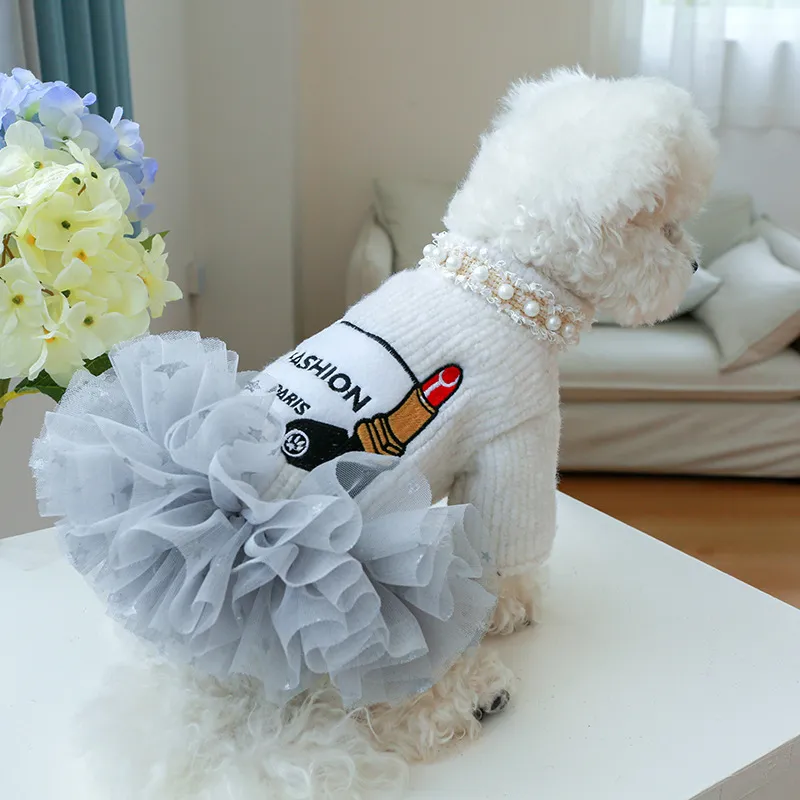 Winter Clothing In French - Bg Tutu Star Dog Dresses For