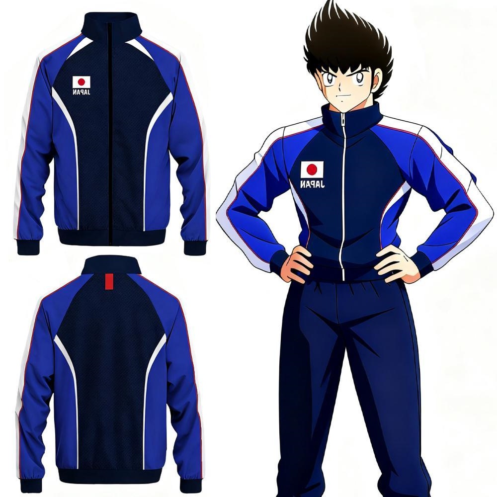 Winter Clothing Essentials - 3D Anime Captain Tsubasa Japanese Flag