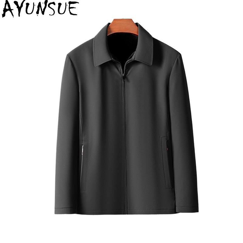 Quality Winter Clothing Jacket - AYUNSUE Luxury Natural Mink Fur Coat