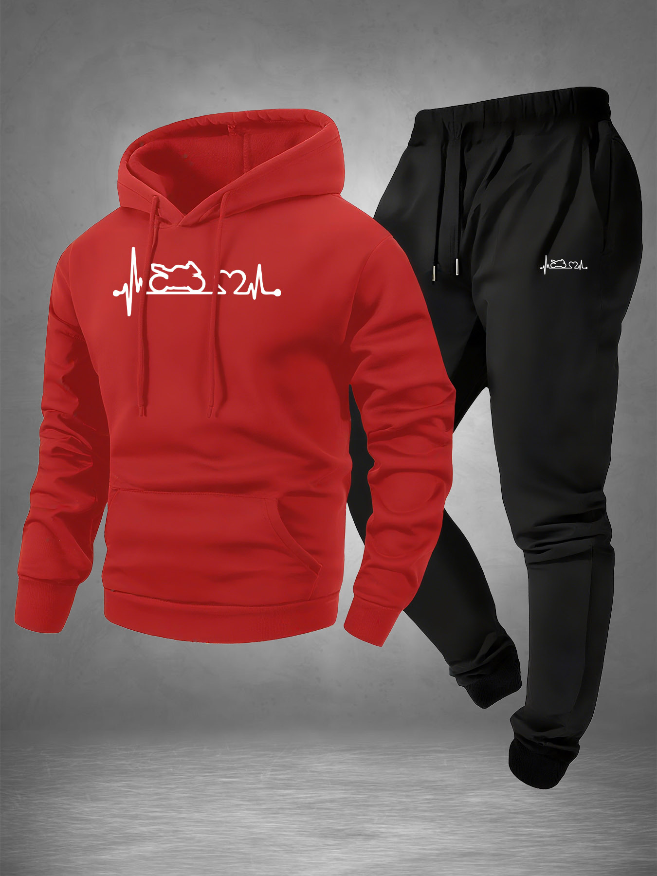 Men 2‑Piece Motorcycle Heartbe - огляд і ціна Winter Clothing Stores
