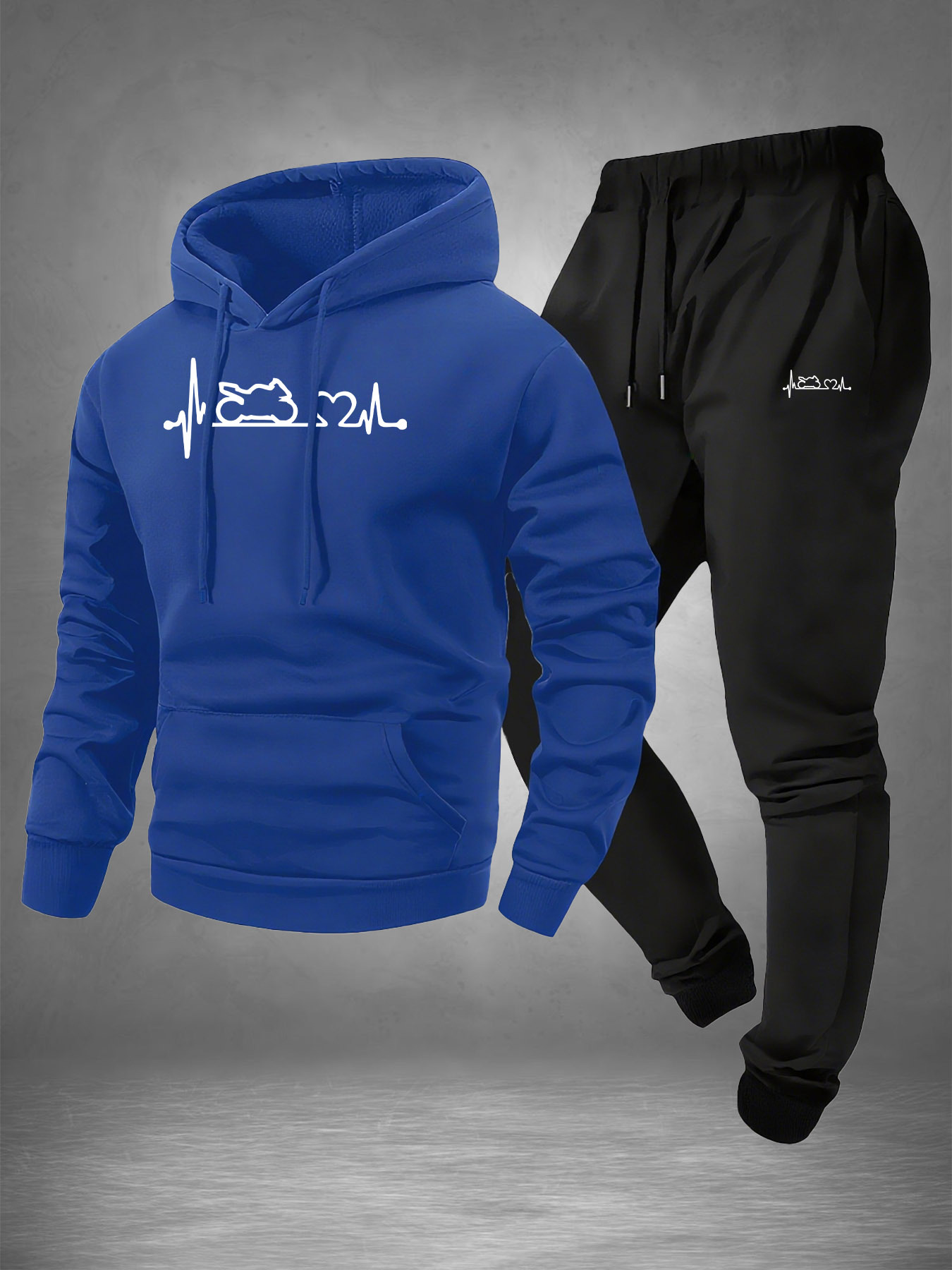 Men 2‑Piece Motorcycle Heartbe - огляд і ціна Winter Clothing Stores