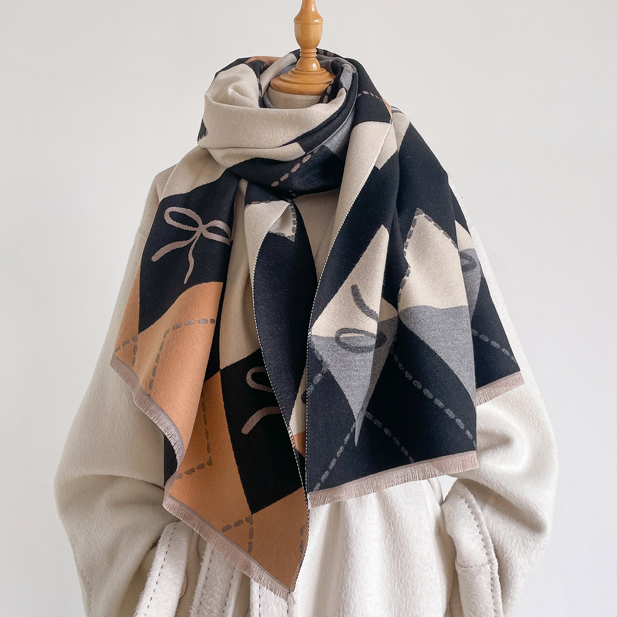 Women Imitation Cashmere Scarf - огляд і ціна Cashmere Scarf Wrap