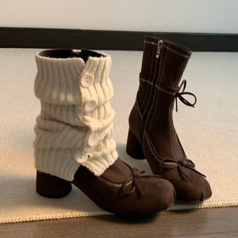 Bow High Heels Women Boots New - огляд і ціна Winter Clothing Ladies