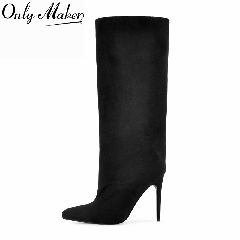 Onlymaker Black Faux Suede Kne - огляд і ціна Winter Clothing Ladies