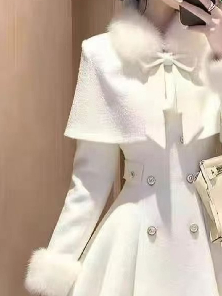 French Elegant Vintage Woolen  - огляд і ціна Winter Clothing Ladies