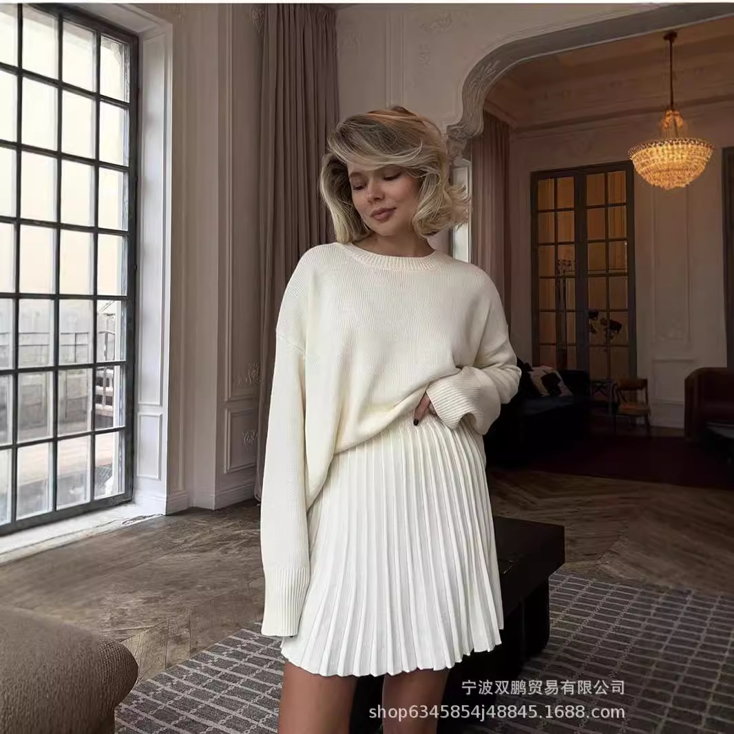 Autumn Solid Color O-neck Swea - огляд і ціна Winter Clothing Ladies