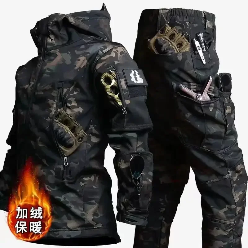 Men Thicken Soft Shell Winter  - огляд і ціна Winter Clothing Hiking