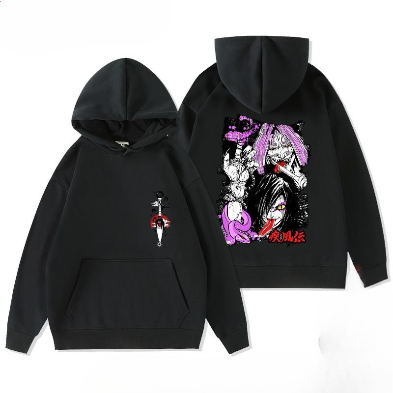 Naruto Retro Anime Printed Hoo - огляд і ціна Winter Clothing Anime