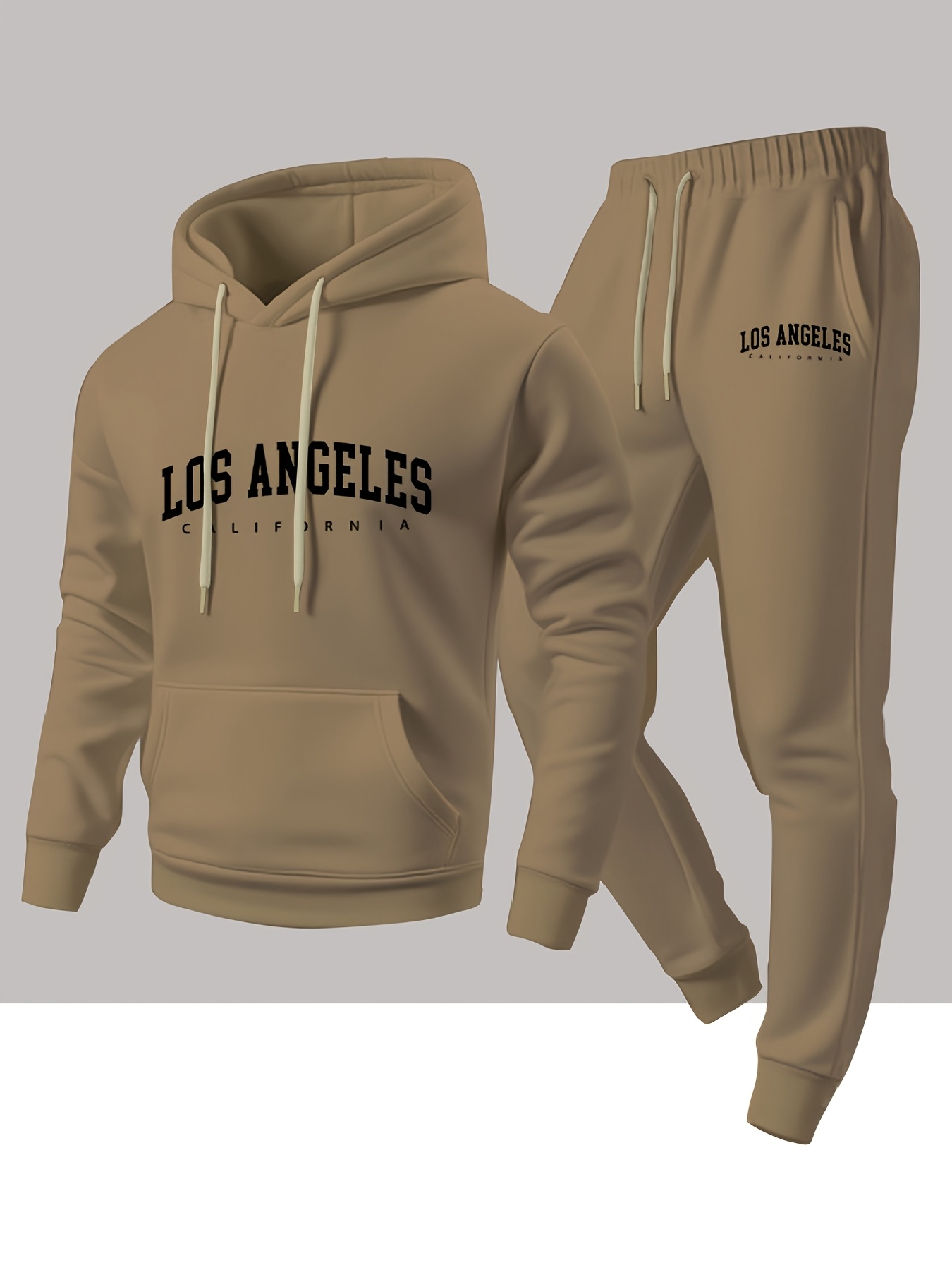 Men 2 Piece Tracksuit Los Ange - огляд і ціна Winter Clothing Stores