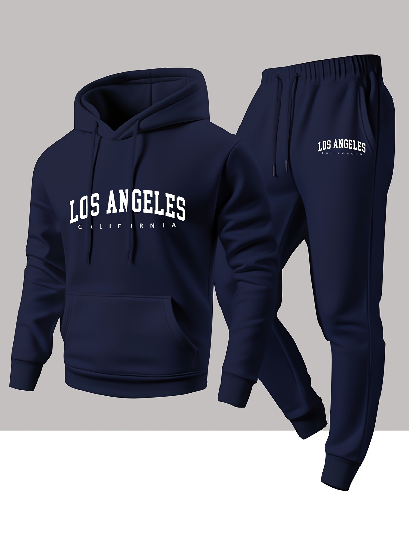 Men 2 Piece Tracksuit Los Ange - огляд і ціна Winter Clothing Stores