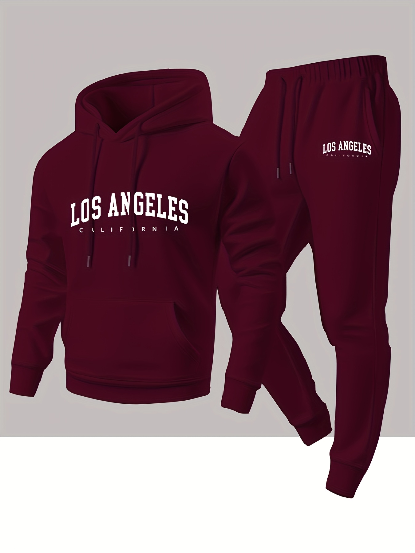 Men 2 Piece Tracksuit Los Ange - огляд і ціна Winter Clothing Stores