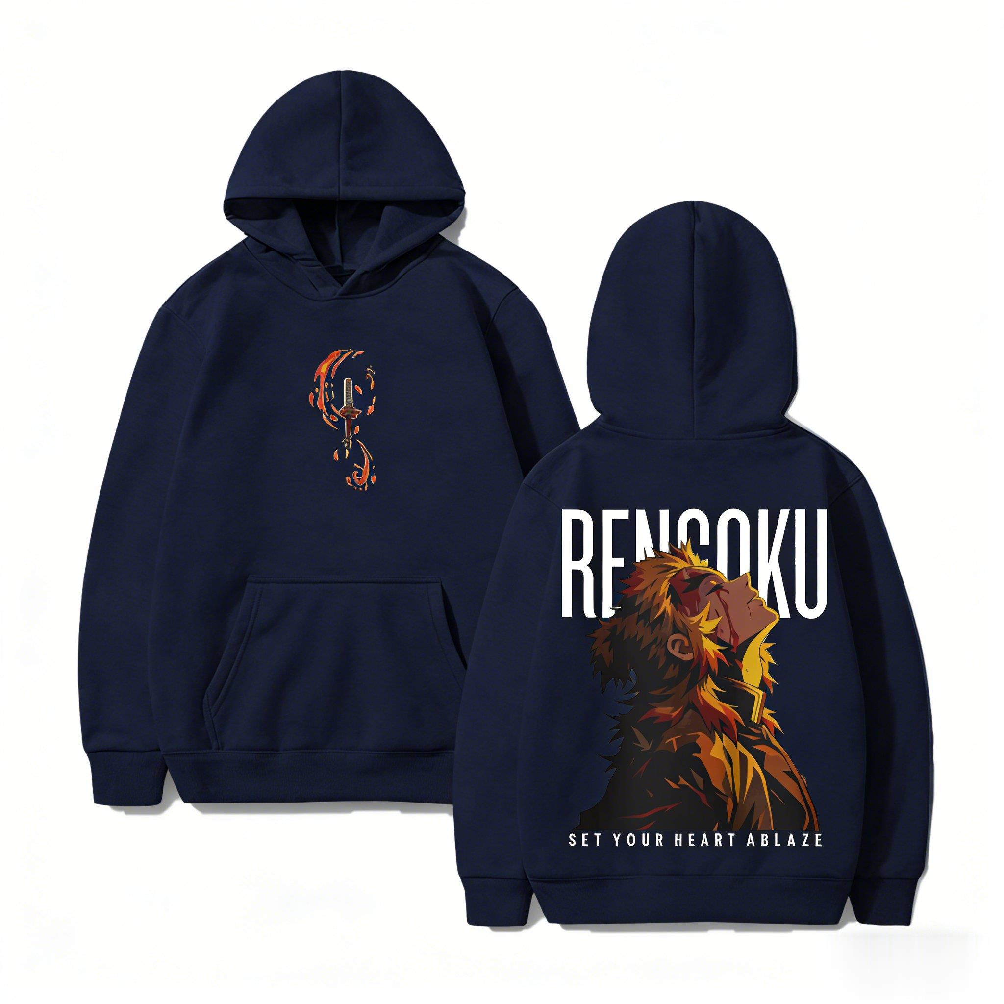 Demon Slayer Rengoku Hoodie An - огляд і ціна Winter Clothing Anime