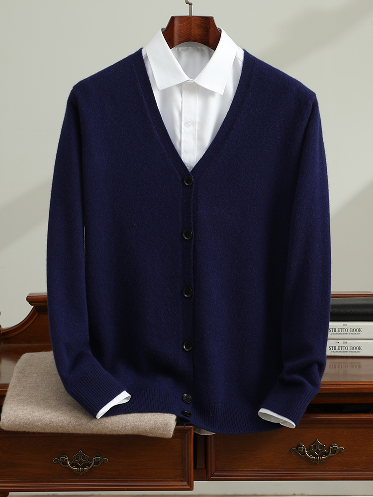 100% Goat Cashmere Men's Cardi - огляд і ціна Quality Winter Clothing Jacket