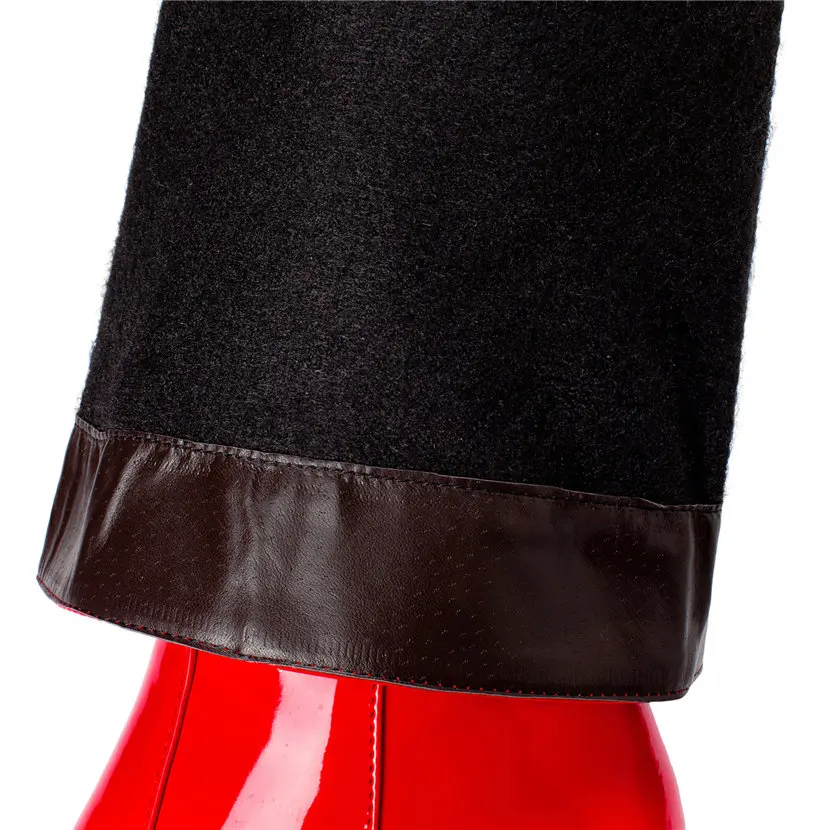 Red White Patent Leather Women - огляд і ціна Winter Clothing Ladies