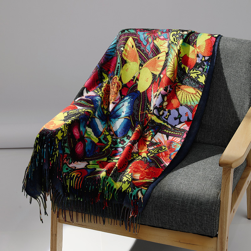 Luxury Brand Oil Painting Cash - огляд і ціна Cashmere Scarf Wrap