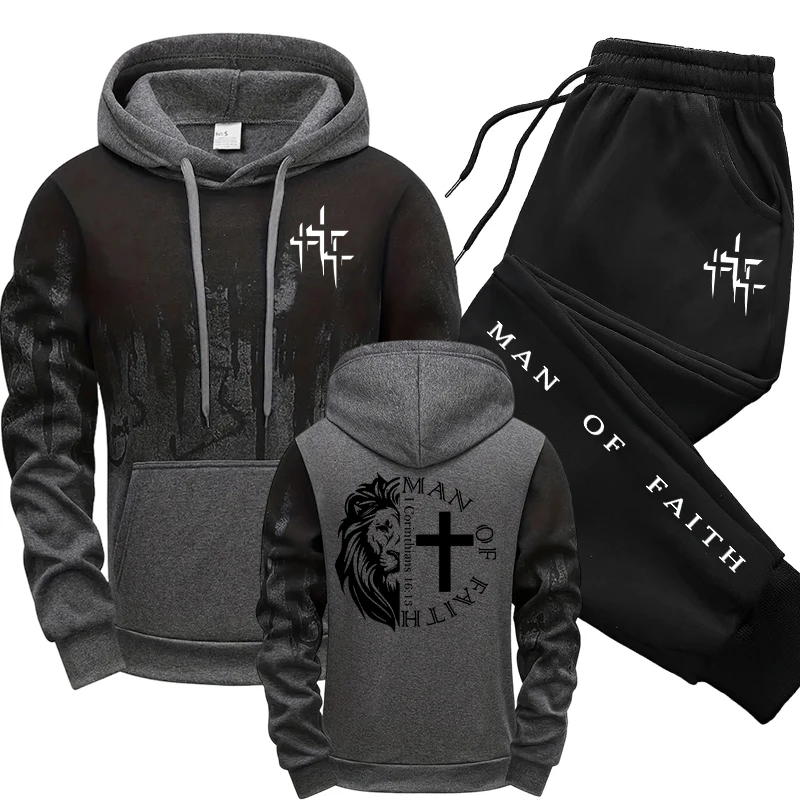 Man of Faith Pattern Men's Set - огляд і ціна Winter Clothing Stores