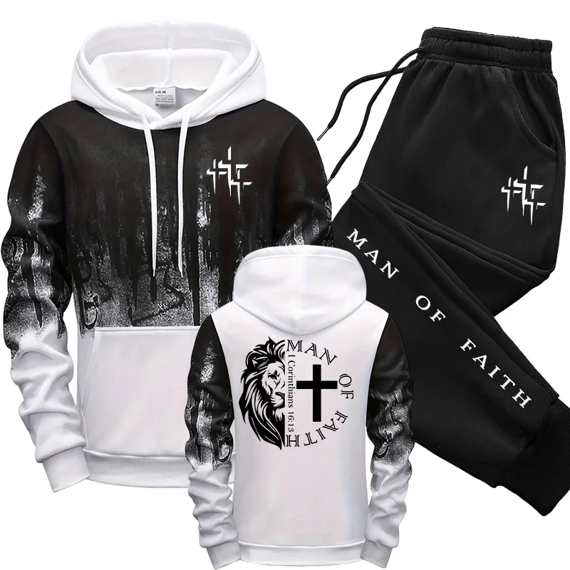 Man of Faith Pattern Men's Set - огляд і ціна Winter Clothing Stores