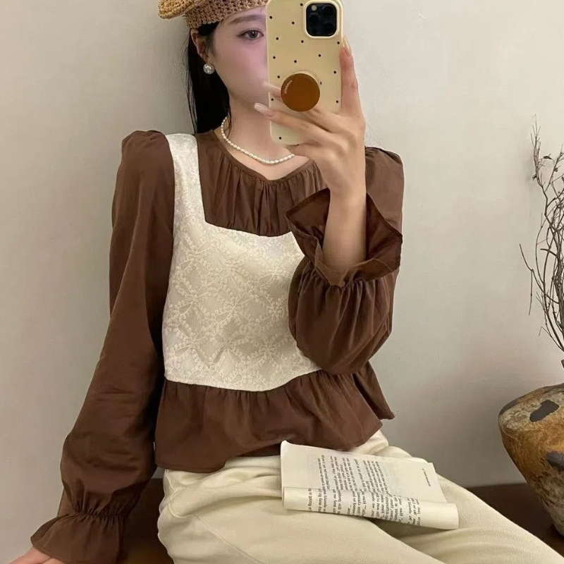 Ins Fake Two Korean Style Shir - огляд і ціна Winter Clothing In French
