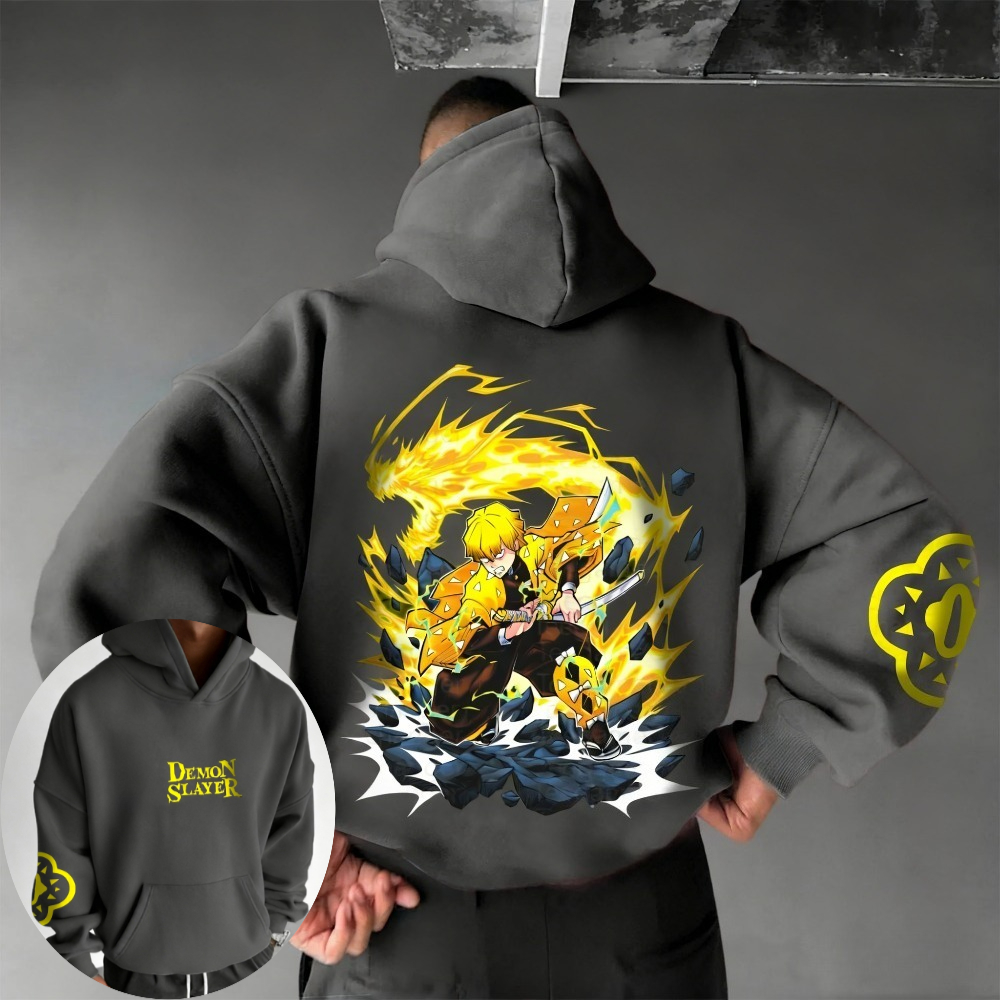 Demon Slayer Men's Hoodie Swea - огляд і ціна Winter Clothing Anime