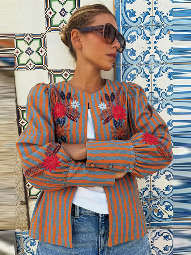2026 Early Autumn Striped Flow - огляд і ціна Winter Clothing Ladies